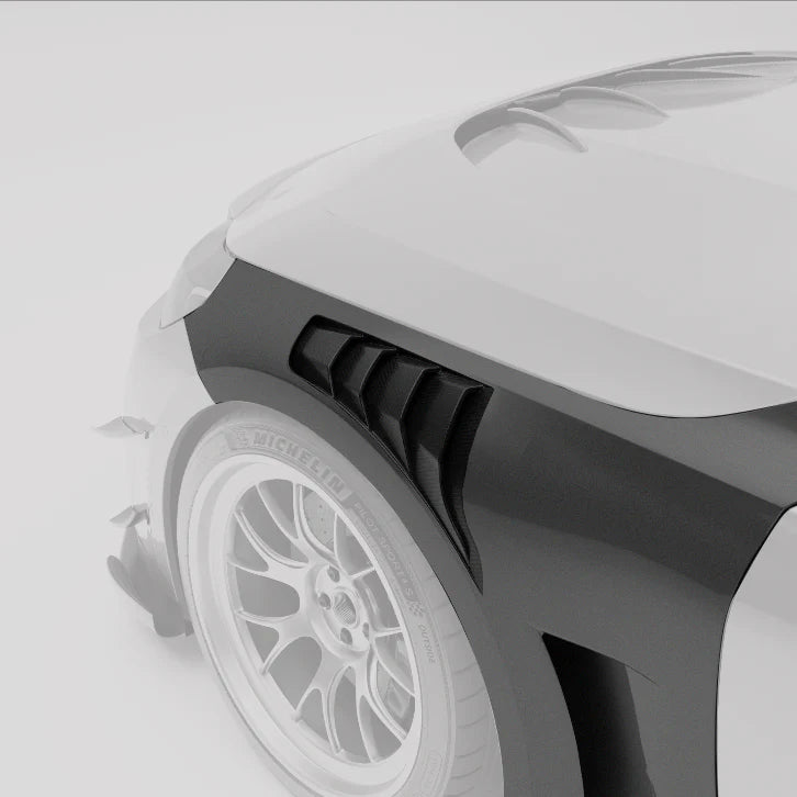 BMW RZ-R Pre-Preg Carbon Fiber Hybrid Front Fenders for G87 M2