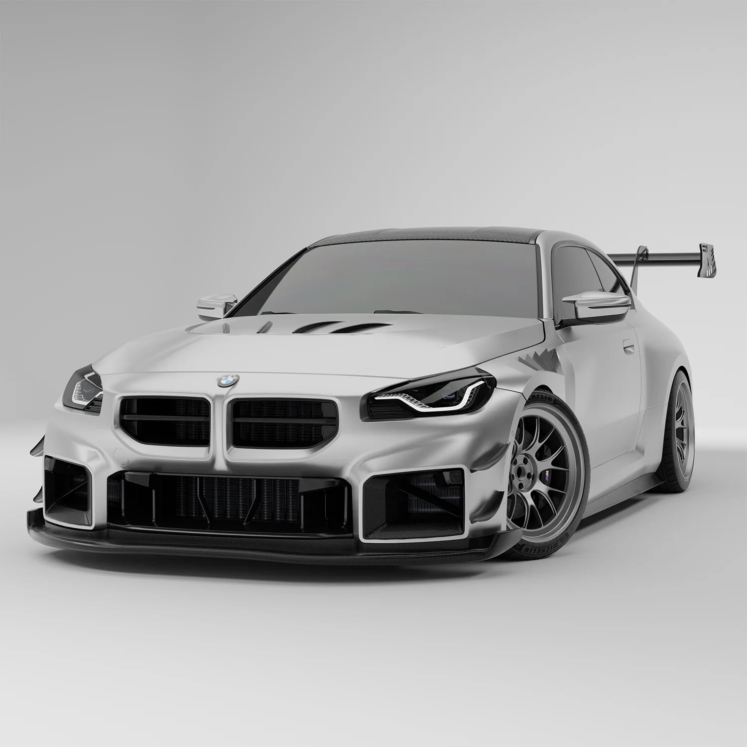 BMW RZ-R Pre-Preg Carbon Fiber Front Splitter for G87 M2