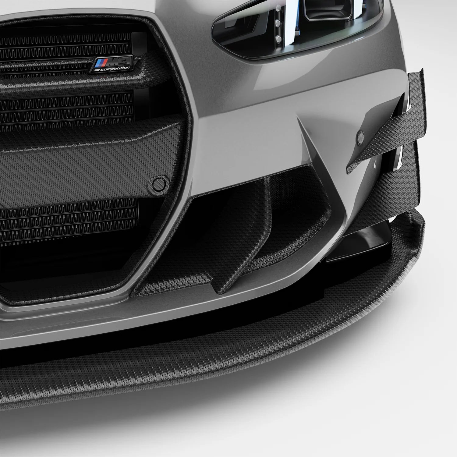BMW RZ-R Pre-Preg Carbon Fiber Front Bumper Inlets for G80/G81 M3