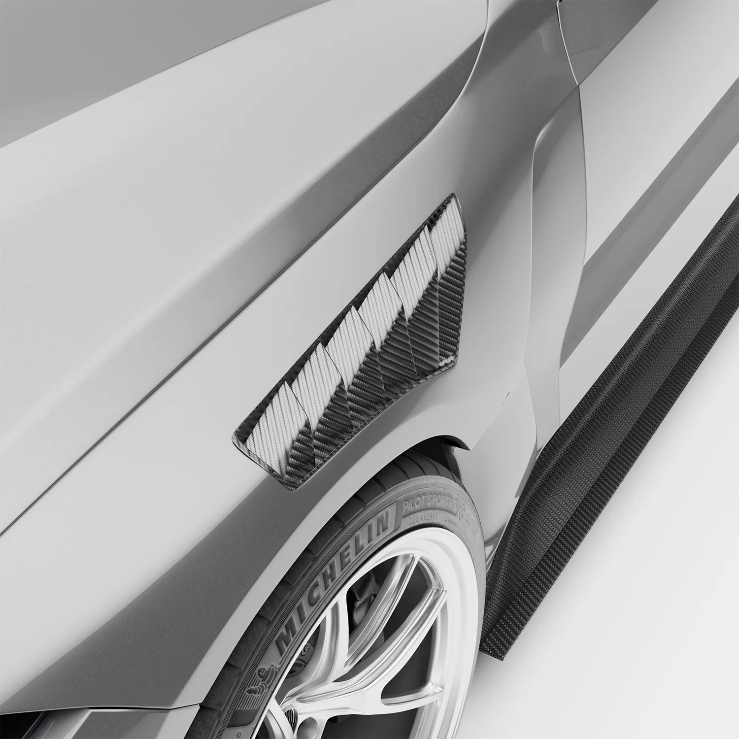 BMW RZ-R Pre-Preg Carbon Fiber Front Fenders for G80 M3