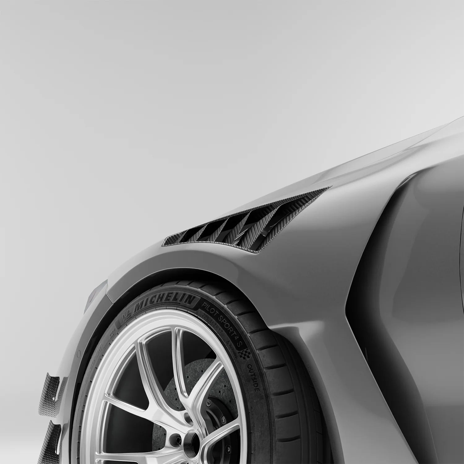 BMW RZ-R Pre-Preg Carbon Fiber Front Fenders for G80 M3