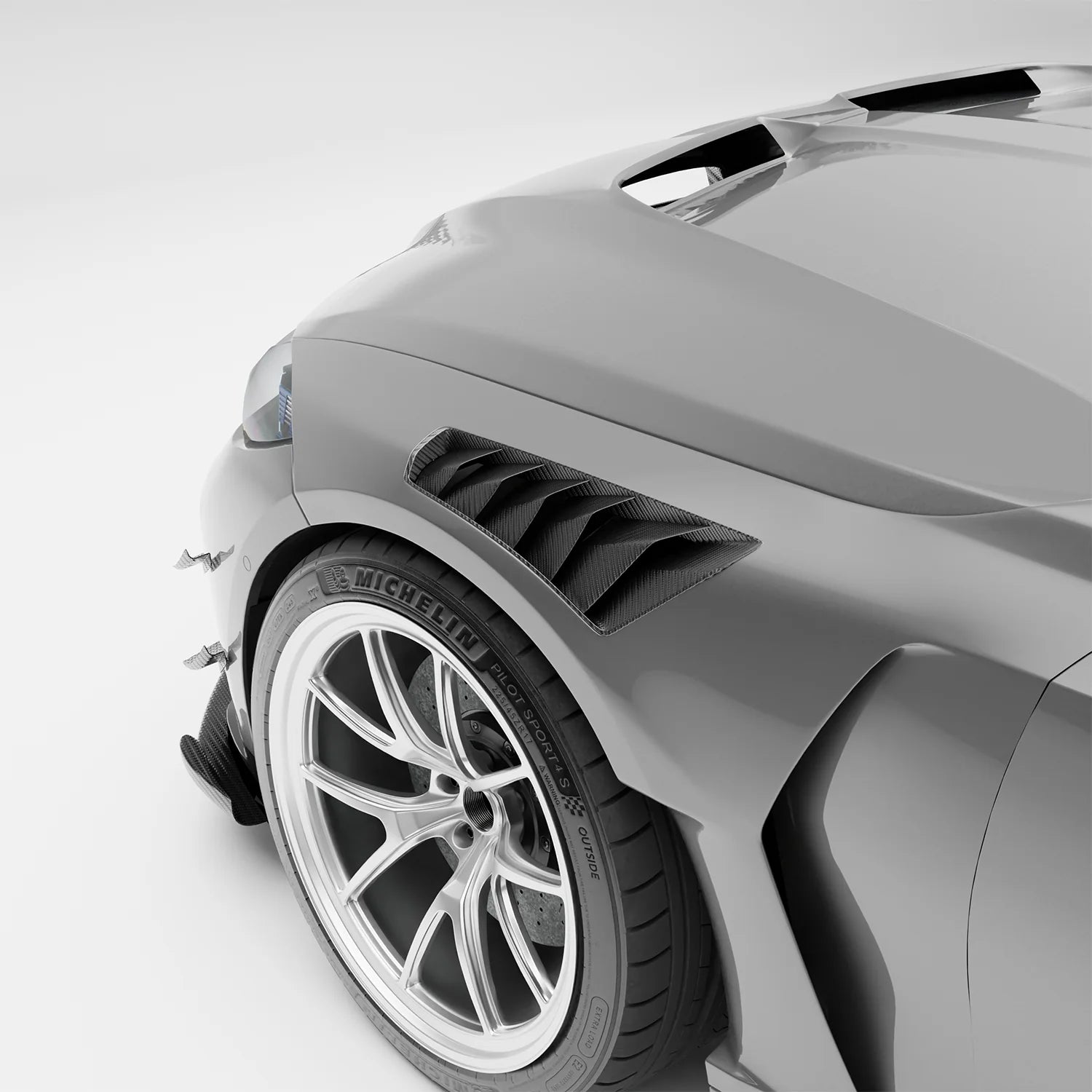 BMW RZ-R Pre-Preg Carbon Fiber Front Fenders for G80 M3