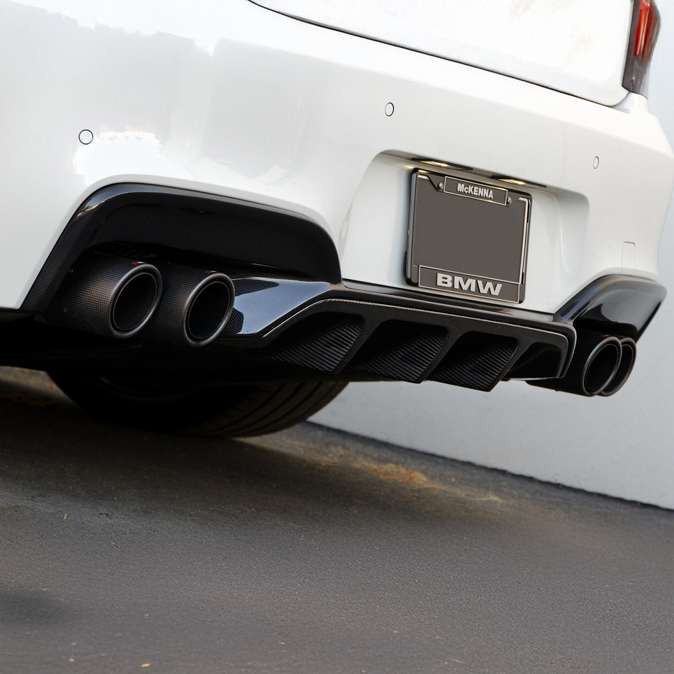 BMW Carbon Fiber V Style Rear Diffuser for F06/F12/F13 M6