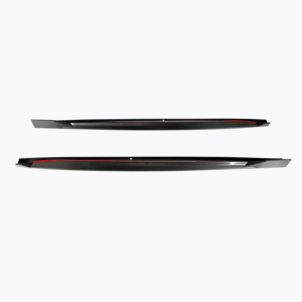 BMW Carbon Fiber V Style Side Skirts for G05 X5 & F95 X5M Pre-LCI