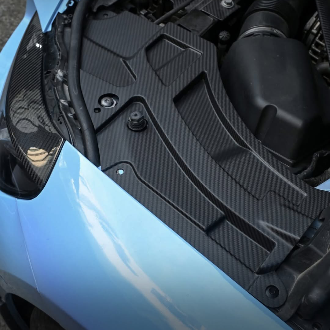 BMW Pre-Preg Carbon Fiber Engine Bay Headlight Trim for M2 G87 & G80 M3 & G82 M4