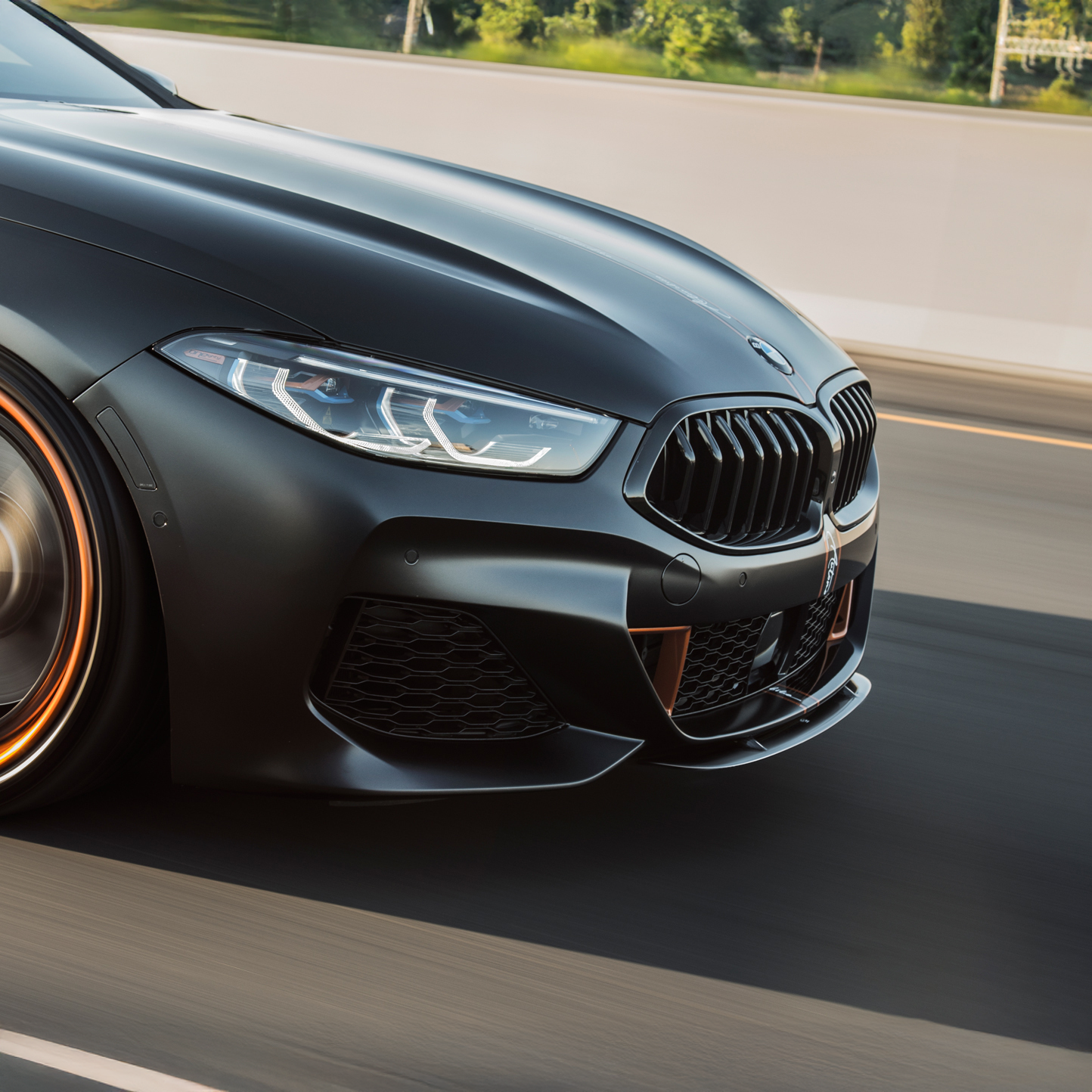 BMW Pre-Preg Carbon Fiber STK Style Front Splitter for G14/G15/G16 8 Series