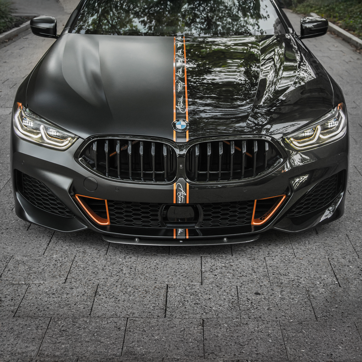 BMW Pre-Preg Carbon Fiber STK Style Front Splitter for G14/G15/G16 8 S