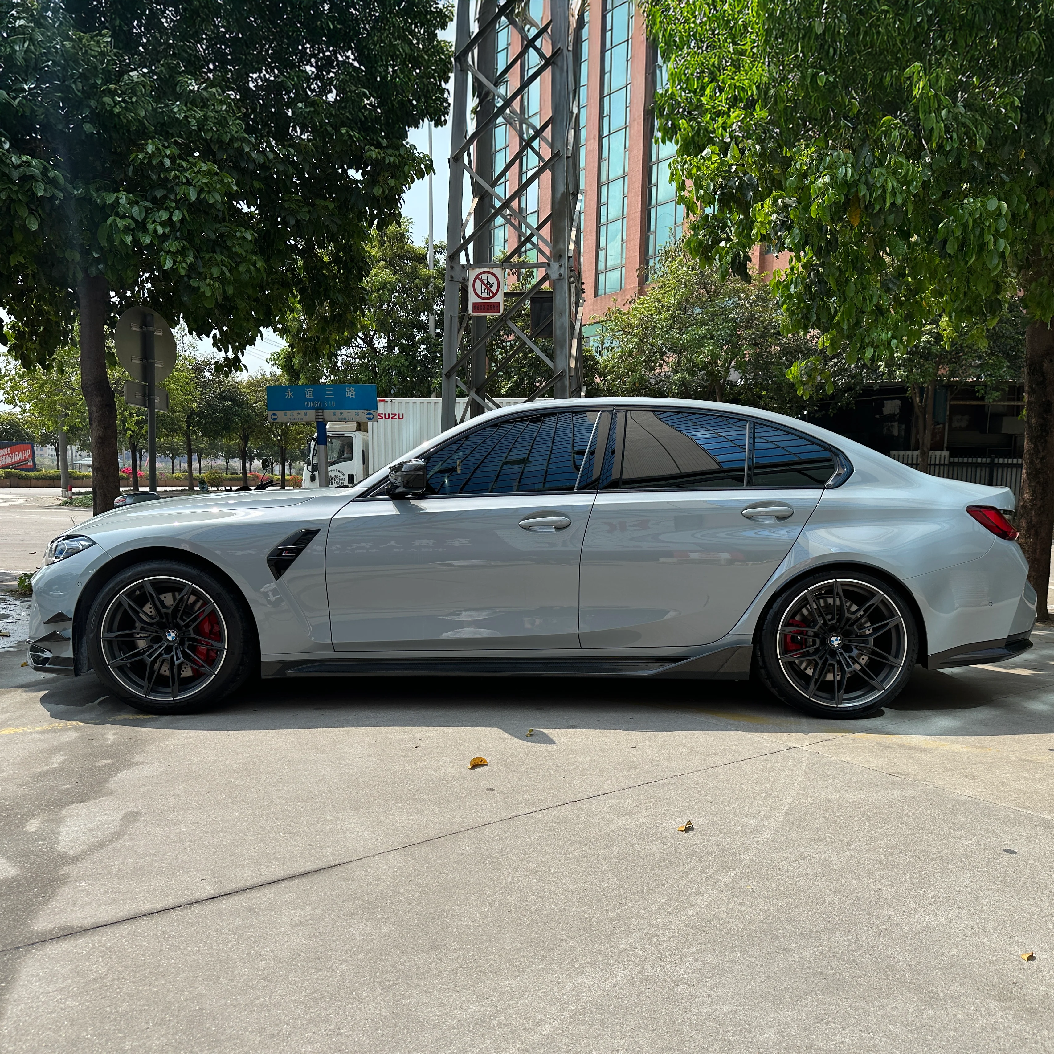 BMW Pre-Preg Carbon Fiber M Performance Style Side Skirt for G80 M3