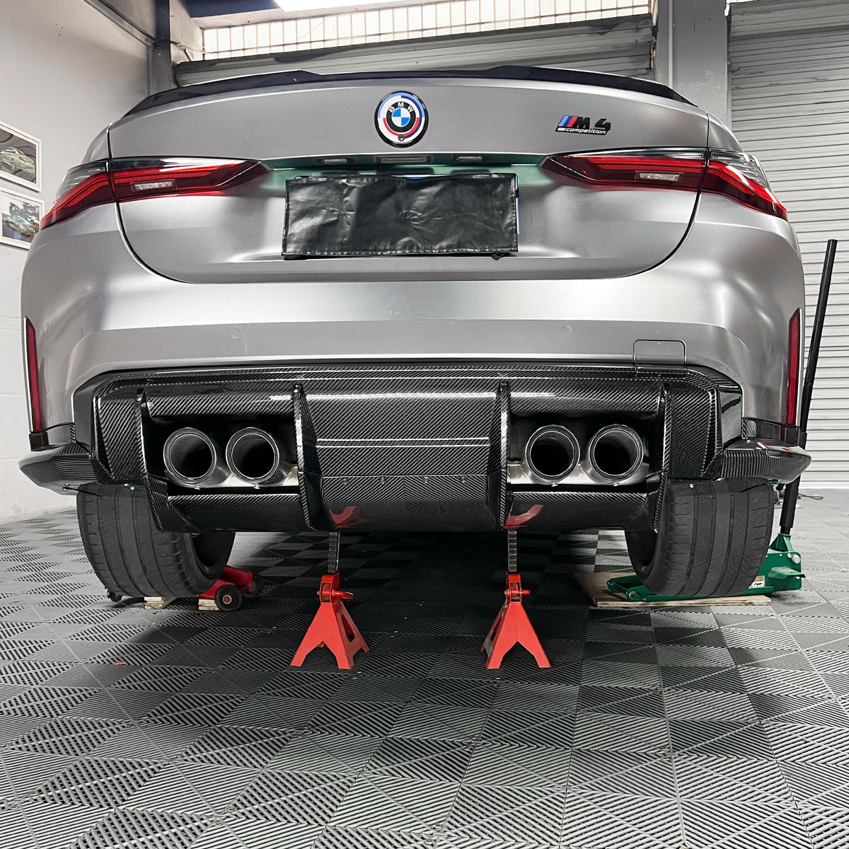 BMW Pre-Preg Carbon Fiber RS Style Rear Diffuser for G80/G81 M3 & G82/