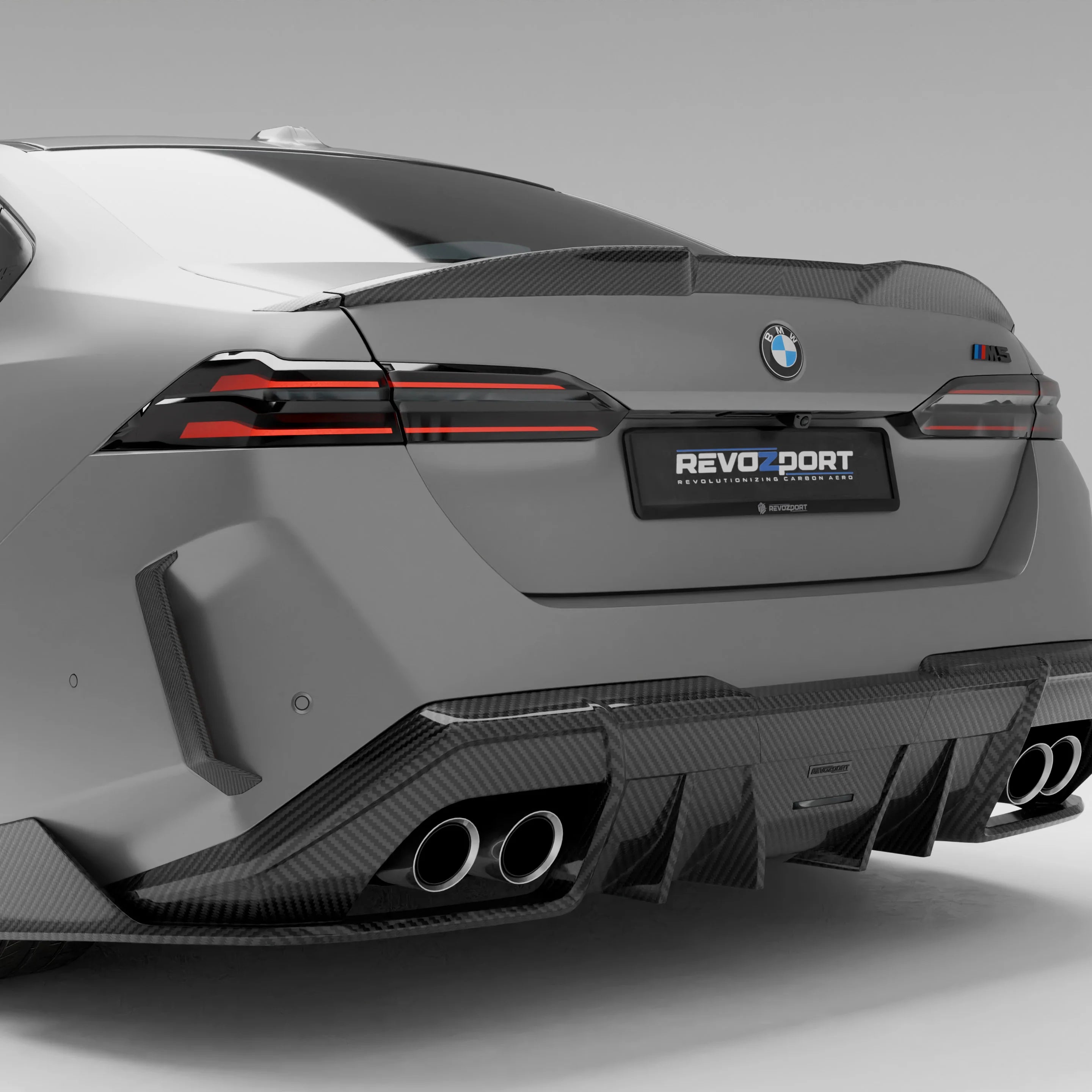 BMW RZ-S Pre-Preg Carbon Fiber Rear Bumper Trim for G90/G99 M5