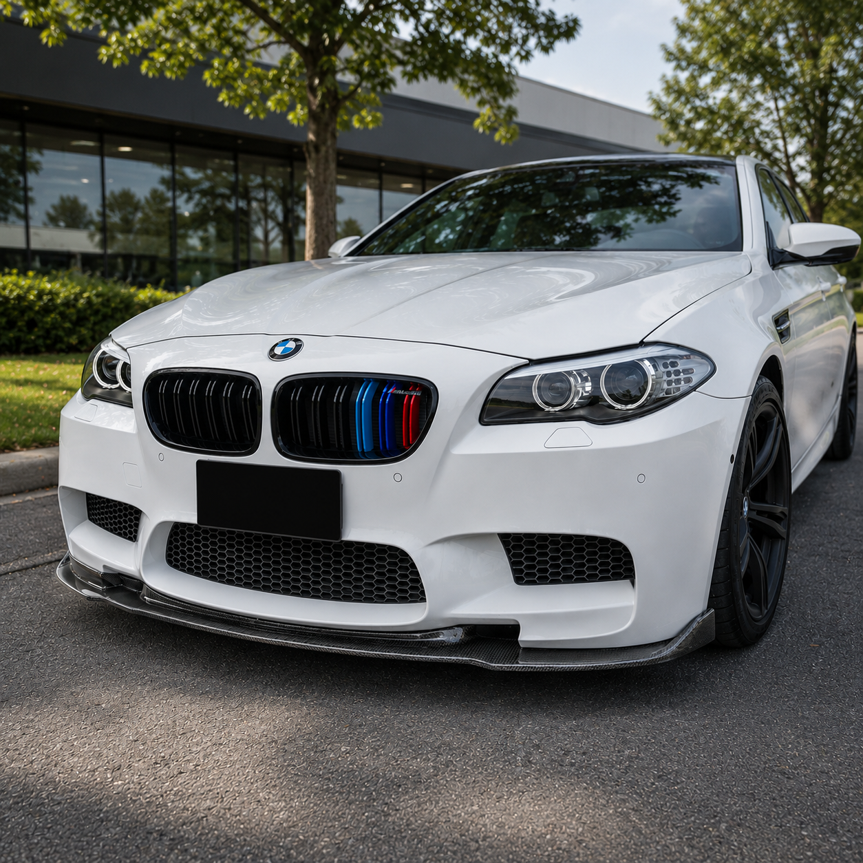BMW Carbon Fiber Hamann Style Front Splitter for F10 M5