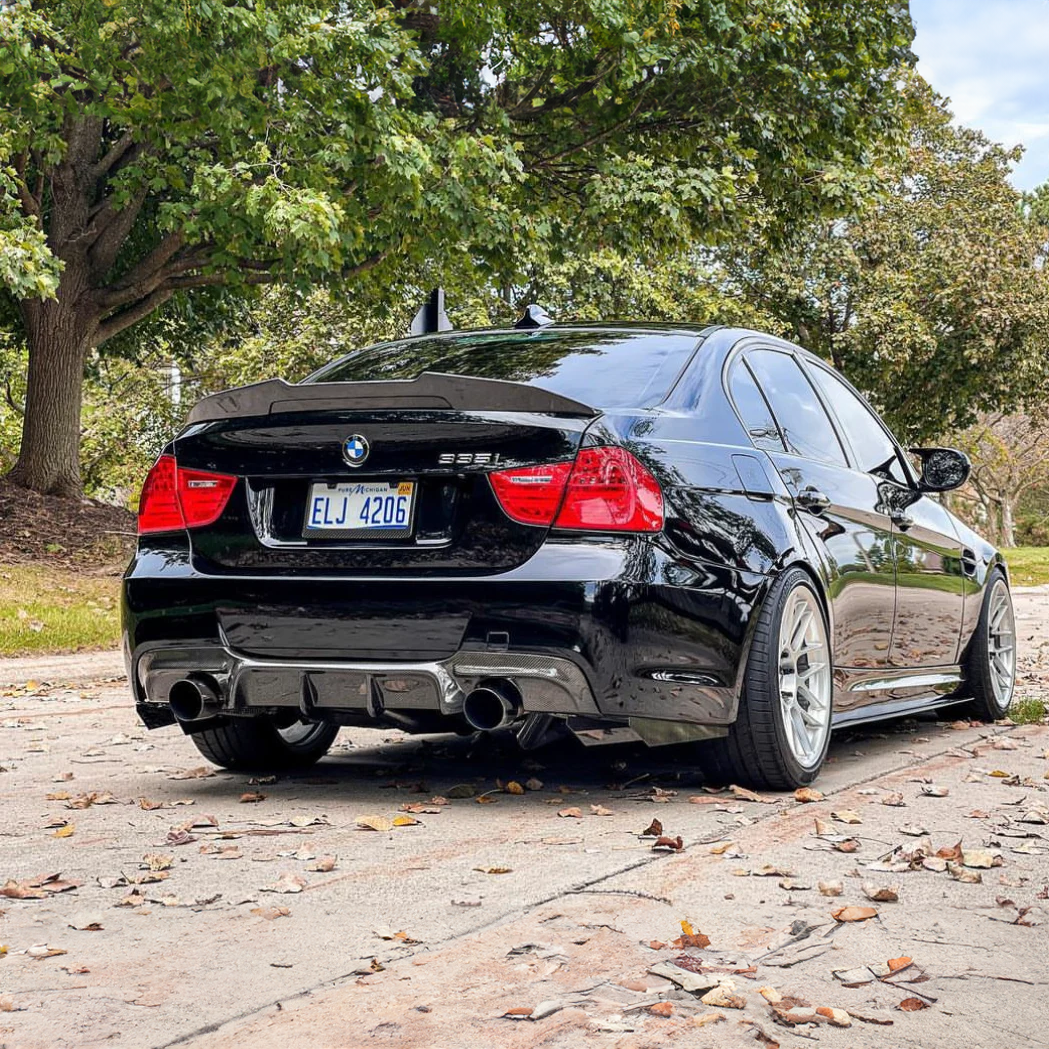 BMW Carbon Fiber JSL Style Rear Diffuser for E90 Sedan