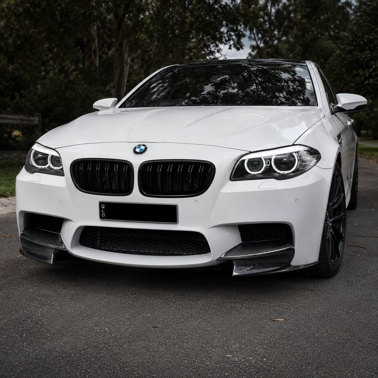 BMW Carbon Fiber RKP Style Front Splitters for F10 M5