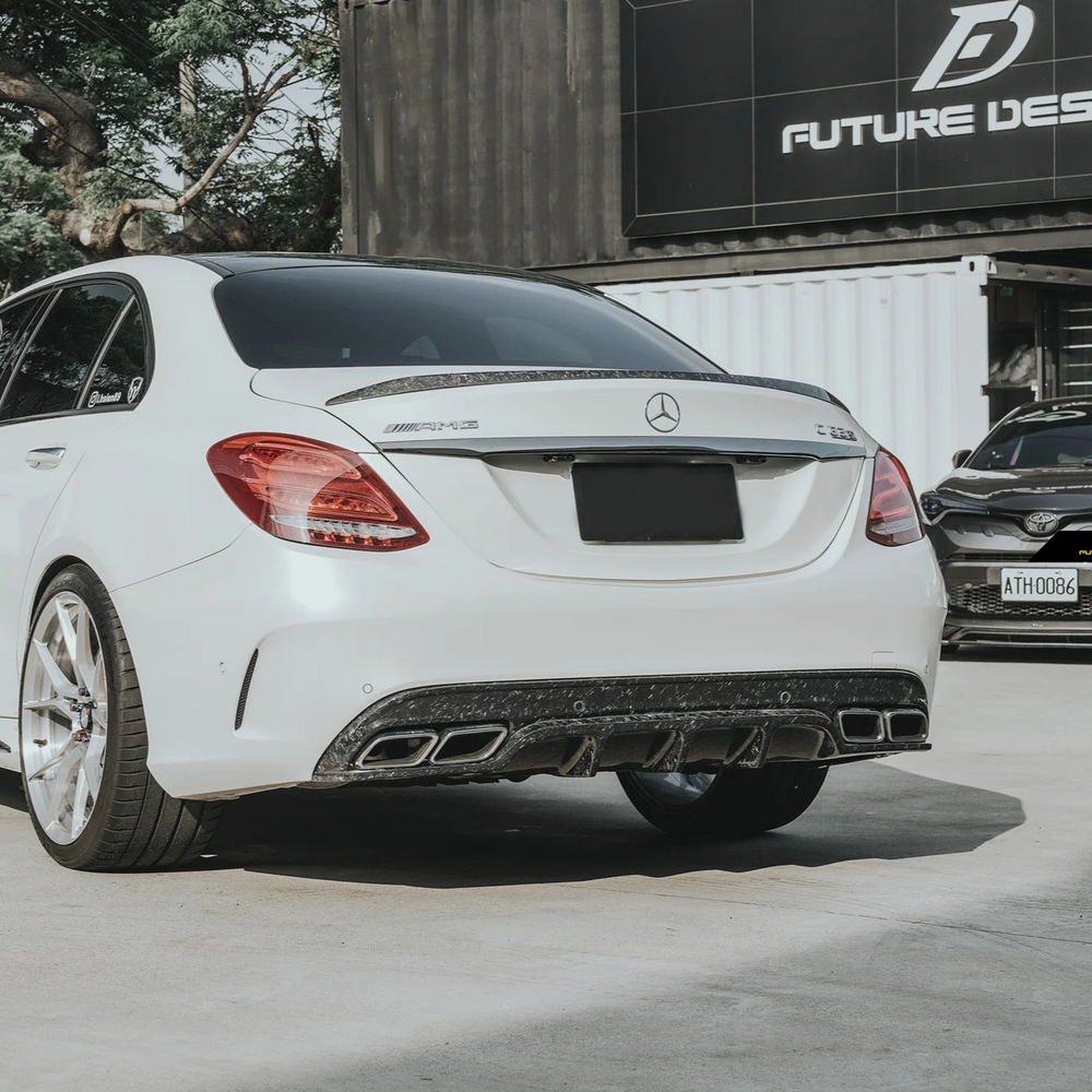 Mercedes Carbon Fiber C63S AMG Style Rear Spoiler for W205