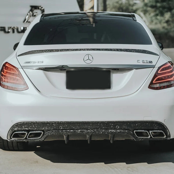 Mercedes Carbon Fiber C63S AMG Style Rear Spoiler for W205 Sedan