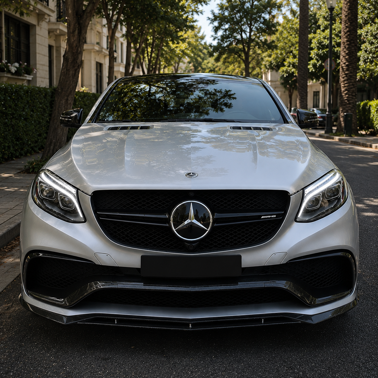 Mercedes Carbon Fiber Front Splitter for C292 GLE63