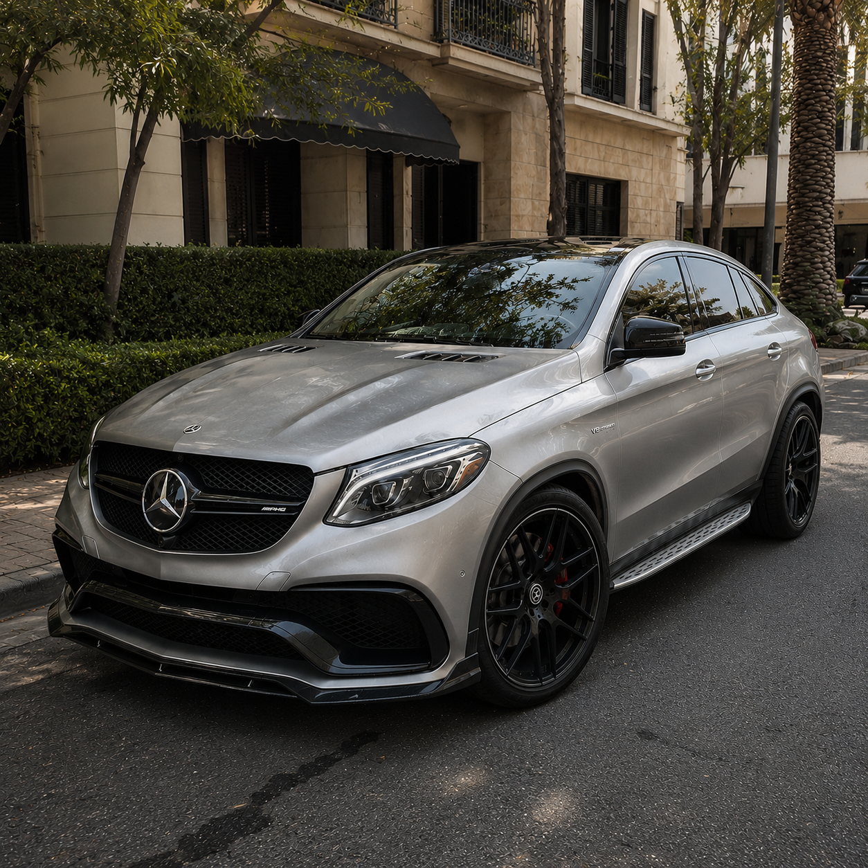 Mercedes Carbon Fiber Front Splitter for C292 GLE63