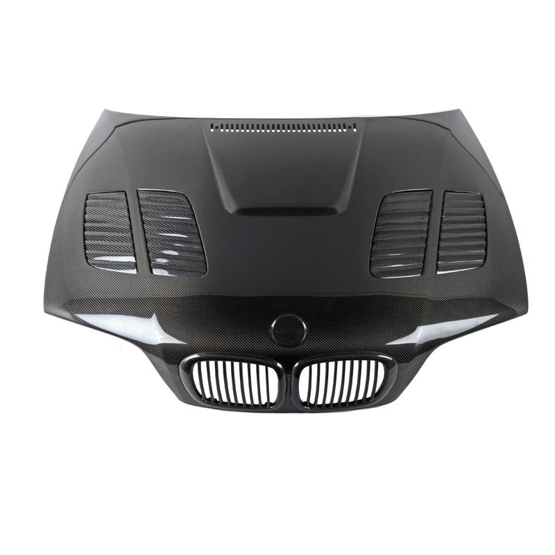 BMW Carbon Fiber GTR Style Hood for E46 FL