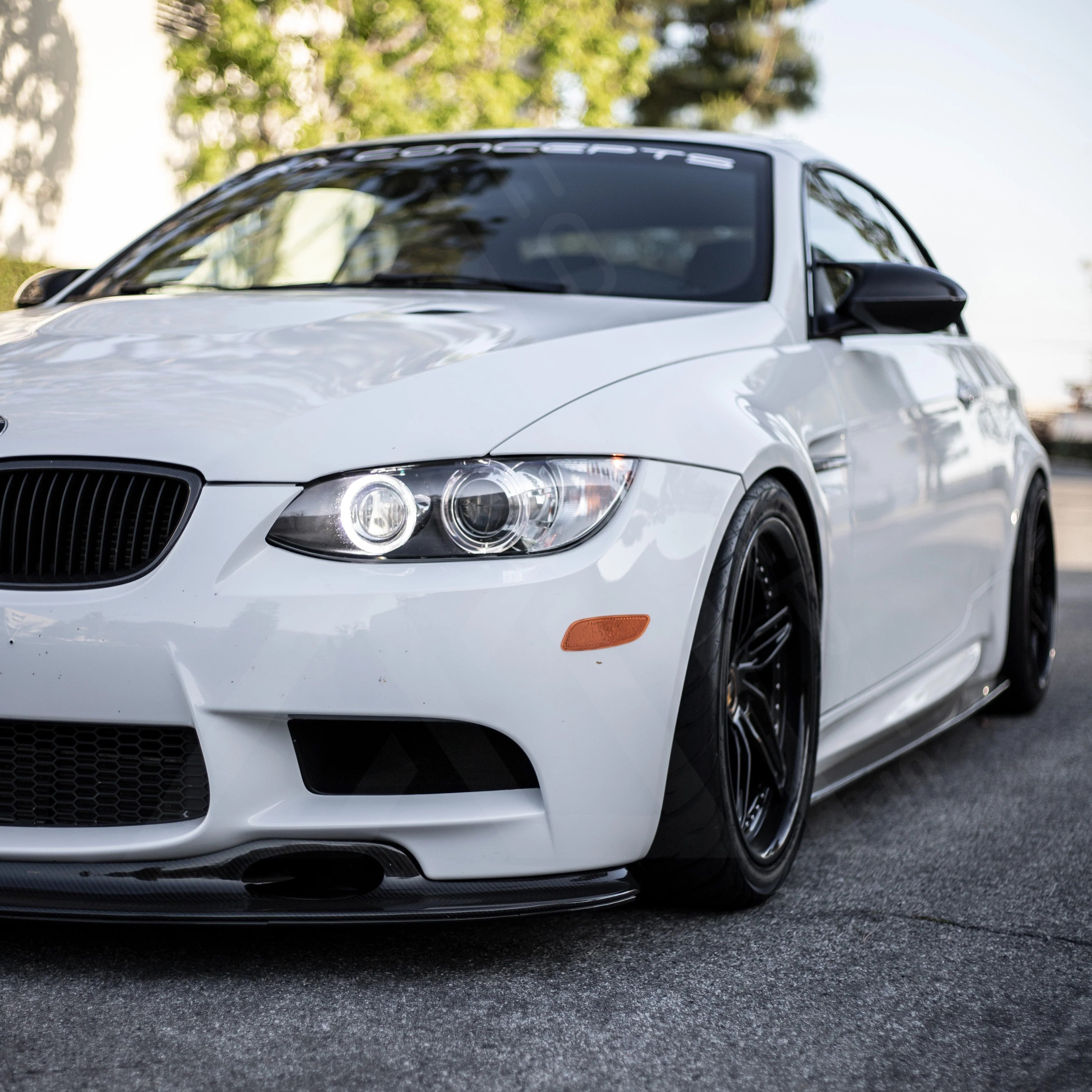 BMW Carbon Fiber GT4 Style Front Splitter for E92 M3 Coupe