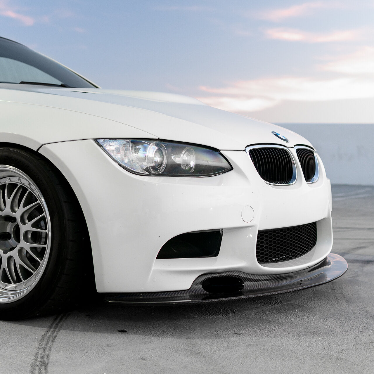 BMW Carbon Fiber GT4 Style Front Splitter for E92 M3 Coupe