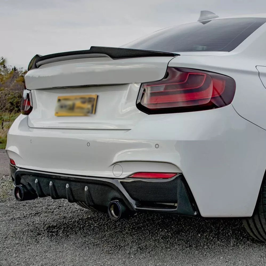 BMW Carbon Fiber M Sport Style Rear Diffuser for F22