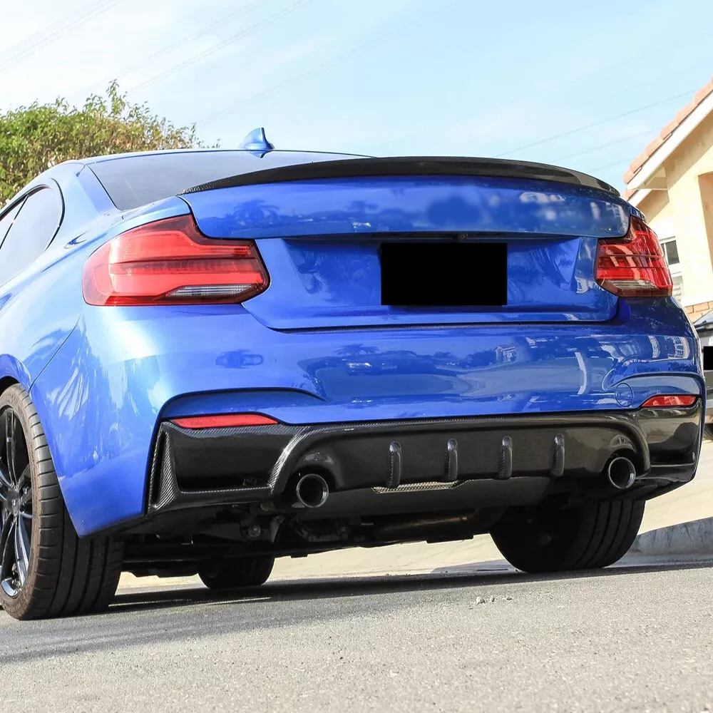 BMW Carbon Fiber M Sport Style Rear Diffuser for F22