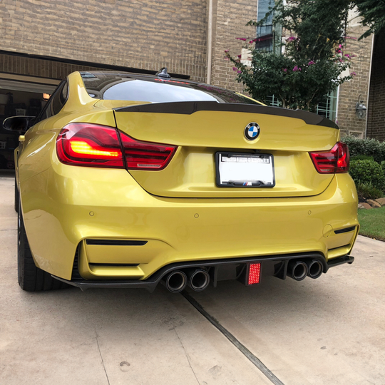 BMW Carbon Fiber Rear Diffuser with Brake Light for F80 M3 & F82 M4