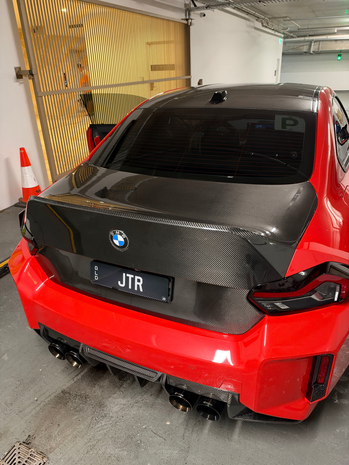 BMW Pre-Preg Carbon Fiber CS Style Rear Bootlid Trunk for G87 M2 & G42 2 Series