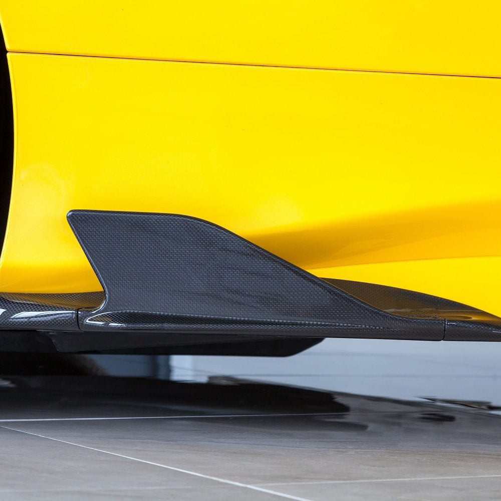 Ferrari Pre-Preg Carbon Fiber Capristo Style Side Skirts for 488 GTB & GTS