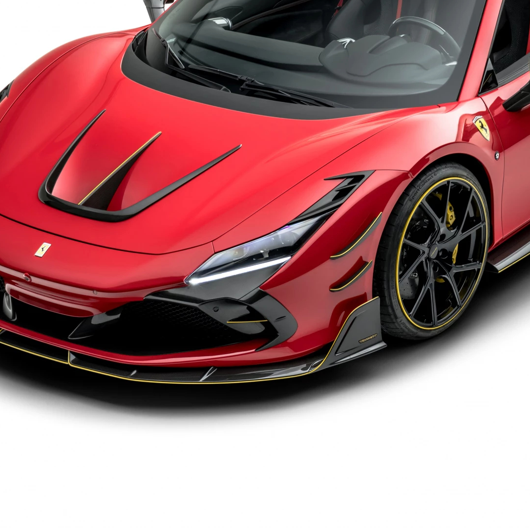 Ferrari Pre Preg Carbon Fiber Mansory Style Front Air Vent Trim for F8