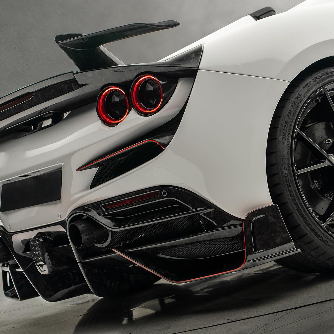 Ferrari Pre-Preg Carbon Fiber Mansory Style Rear Diffuser for F8