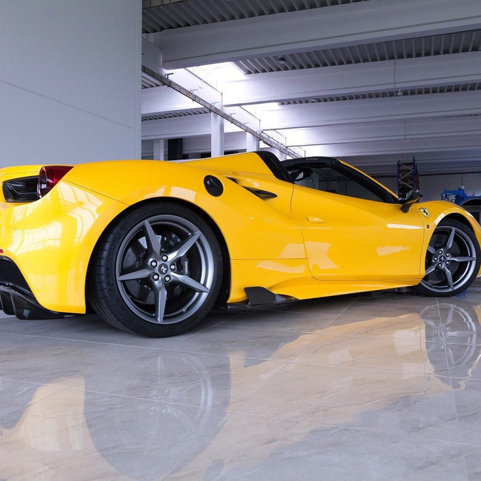 Ferrari Pre Preg Carbon Fiber Capristo Style Side Skirts for 488 GTB