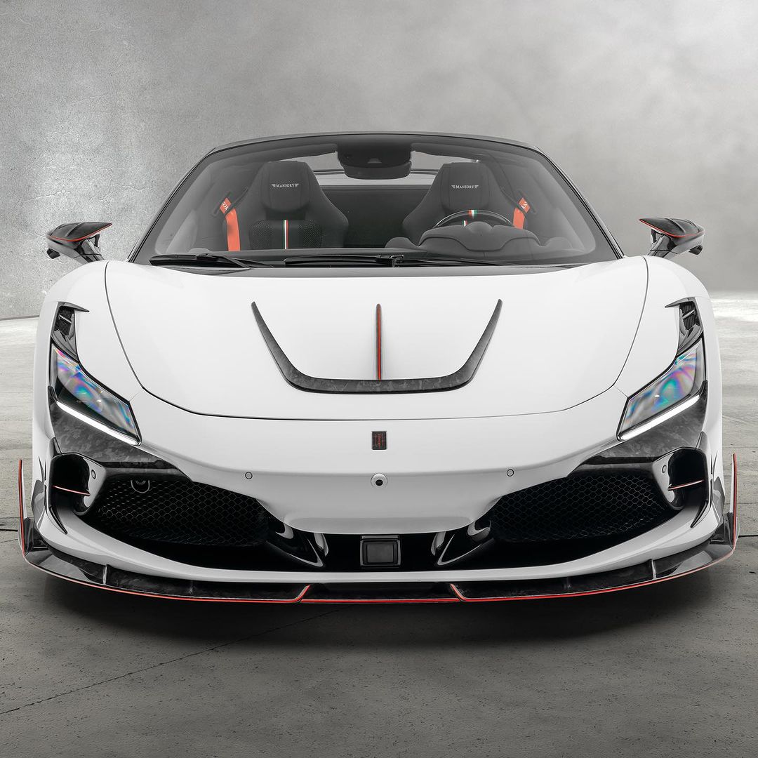 Ferrari Pre-Preg Carbon Fiber Mansory Style Front Splitter for F8