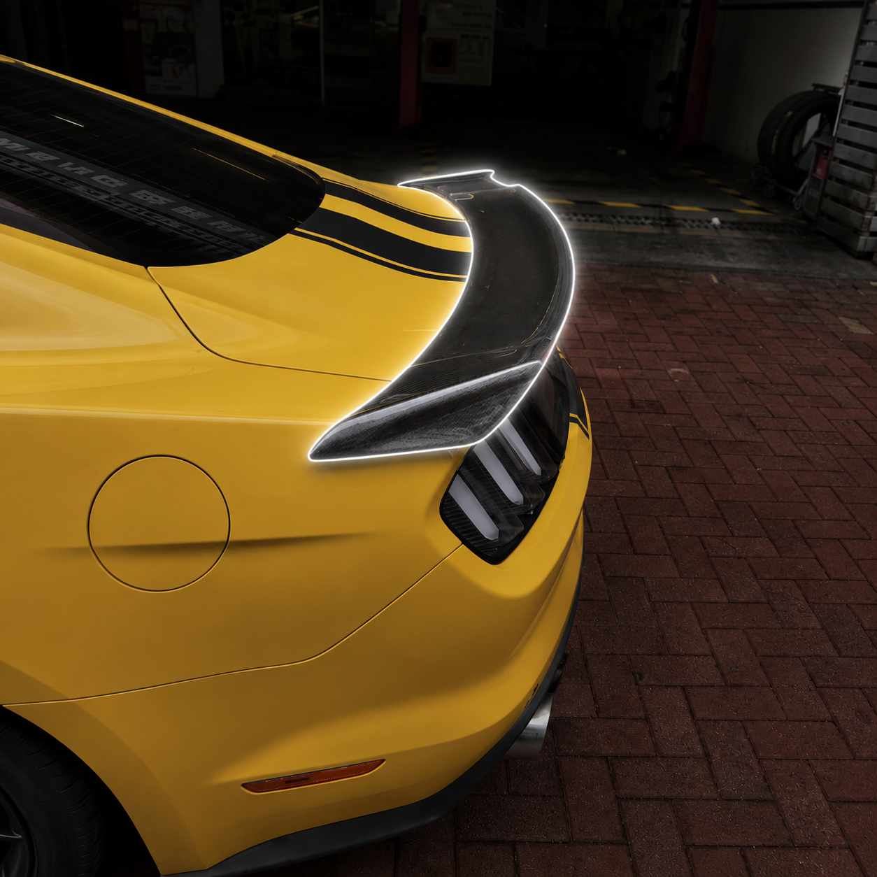 Ford Carbon Fiber GT Style Rear Spoiler for Mustang S550