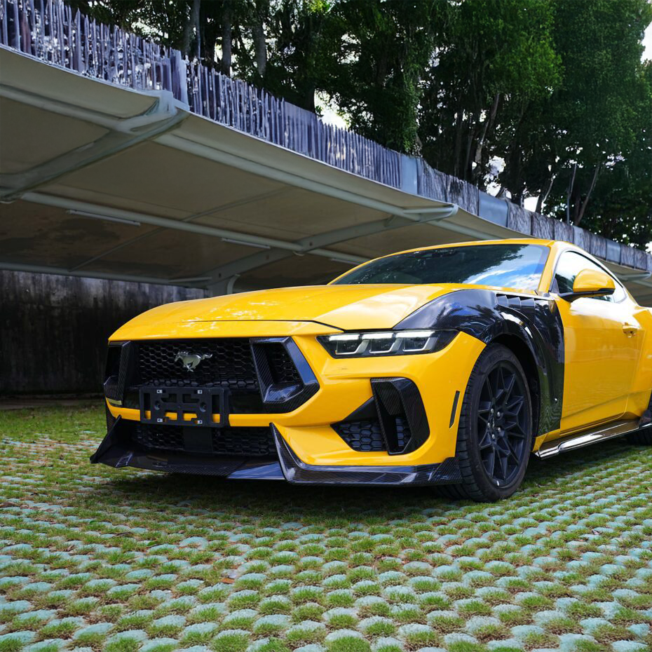 Ford Pre-Preg Carbon Fiber JSL Style Front Splitter for Mustang S650 GT