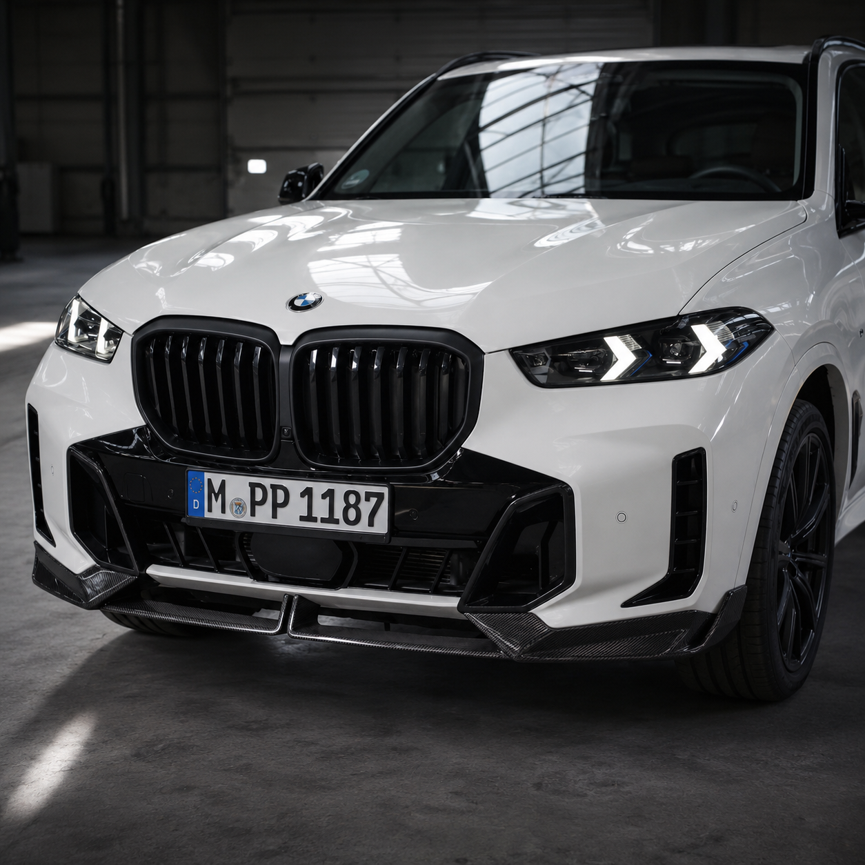 BMW Pre-Preg Carbon Fiber M Performance Style Front Splitter for G05 X5 LCI