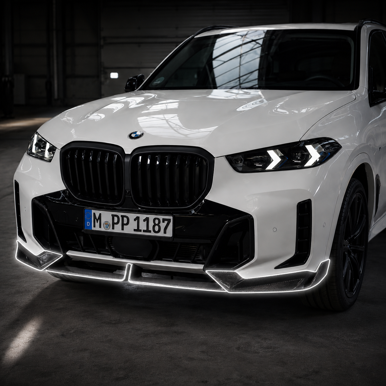 BMW Pre-Preg Carbon Fiber M Performance Style Front Splitter for G05 X5 LCI