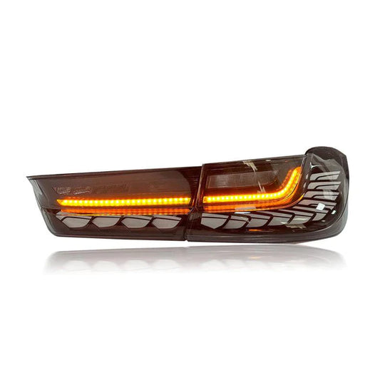 BMW GTS Style Smoked/Clear Sequential Tail Lights for G20