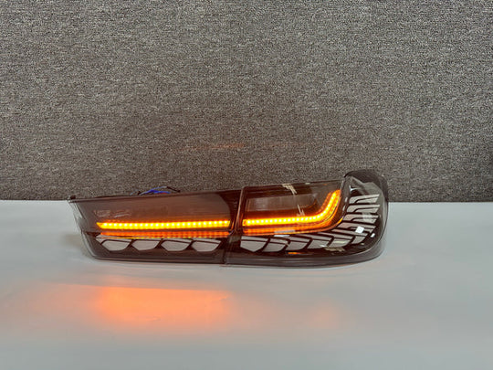 BMW GTS Style Smoked/Clear Sequential Tail Lights for G20