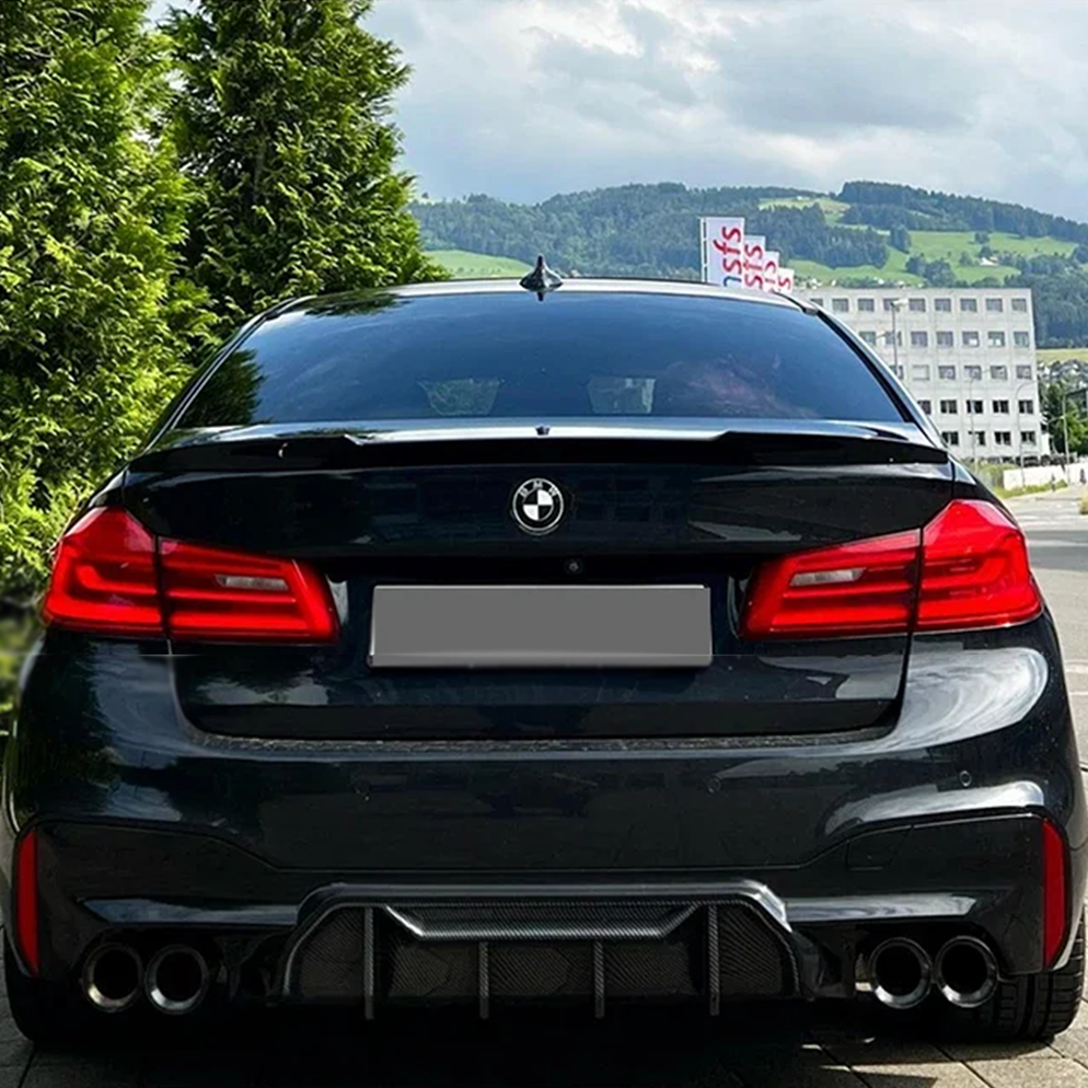 BMW Gloss Black Rear Diffuser for G30