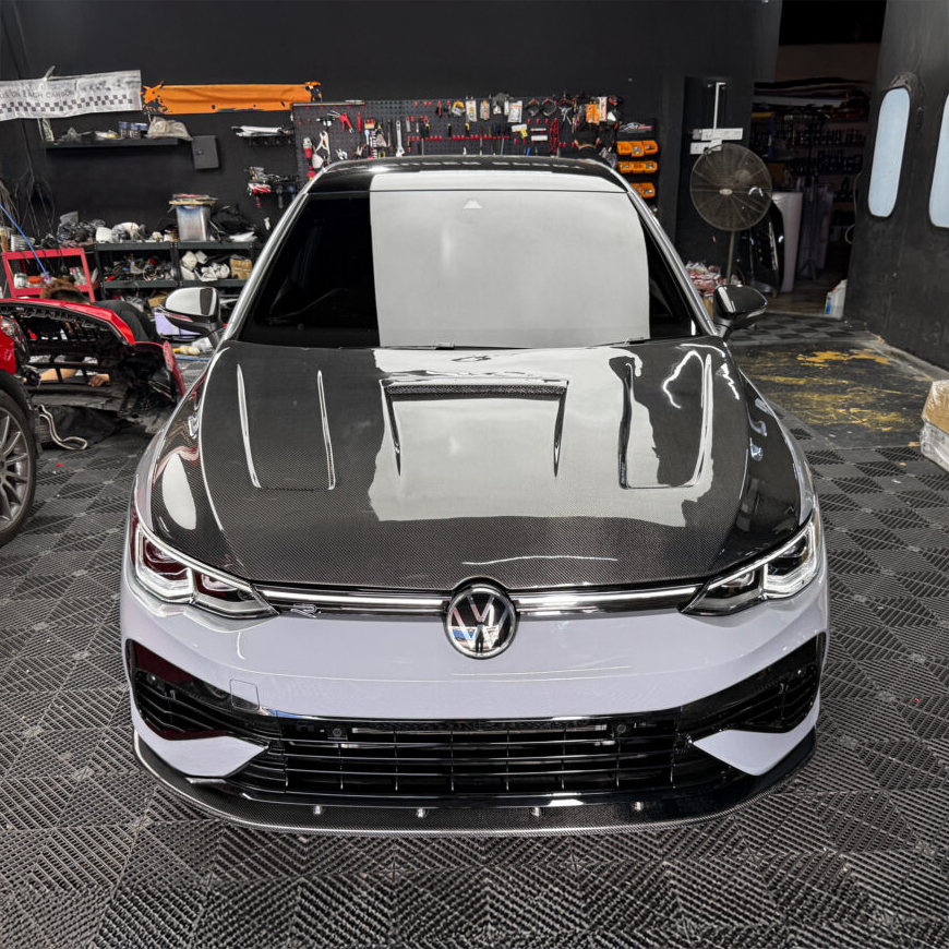 Volkswagen Carbon Fiber YS Style Hood for Golf MK8