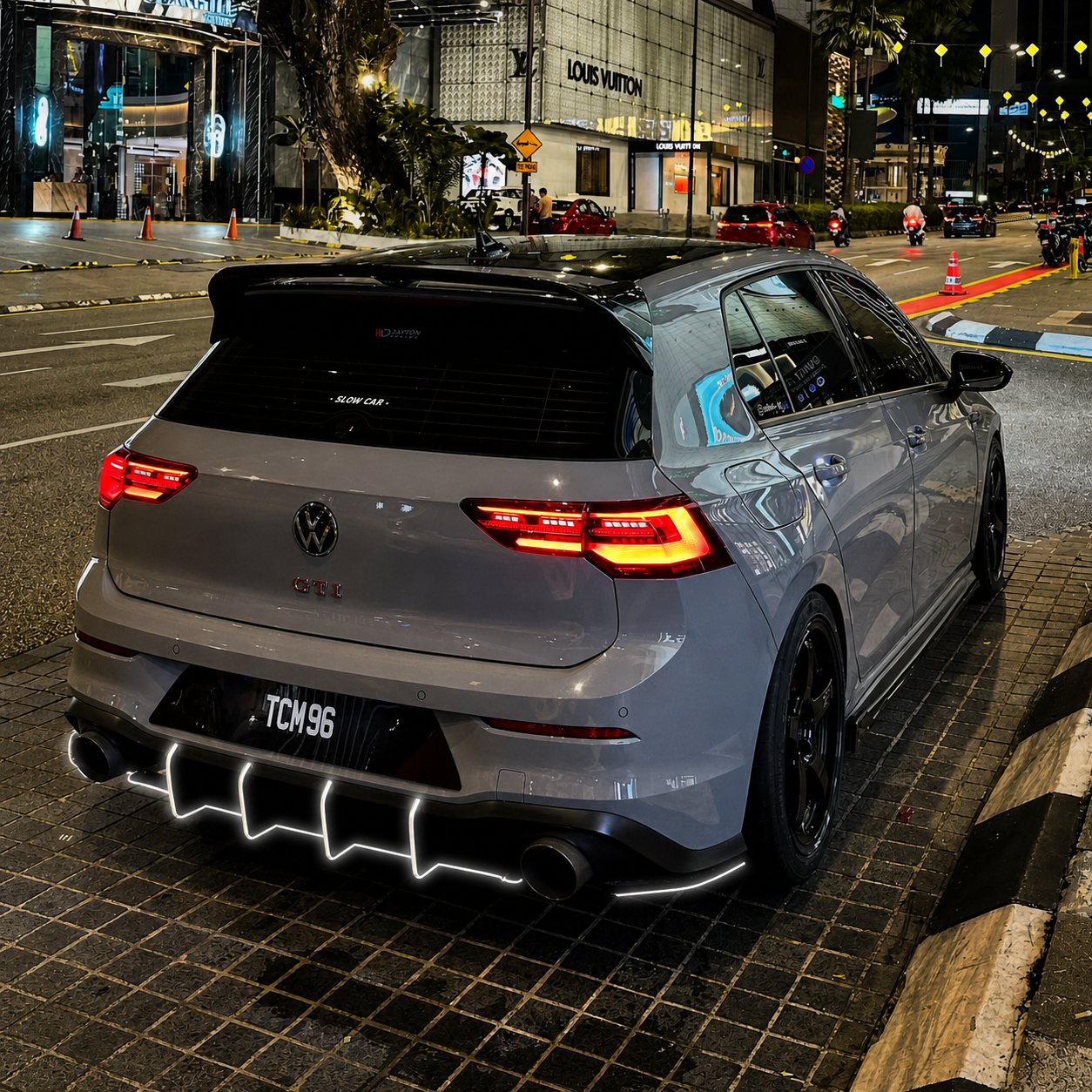 Volkswagen Rear Diffuser Canards/Spats for Golf MK8 GTI PFL