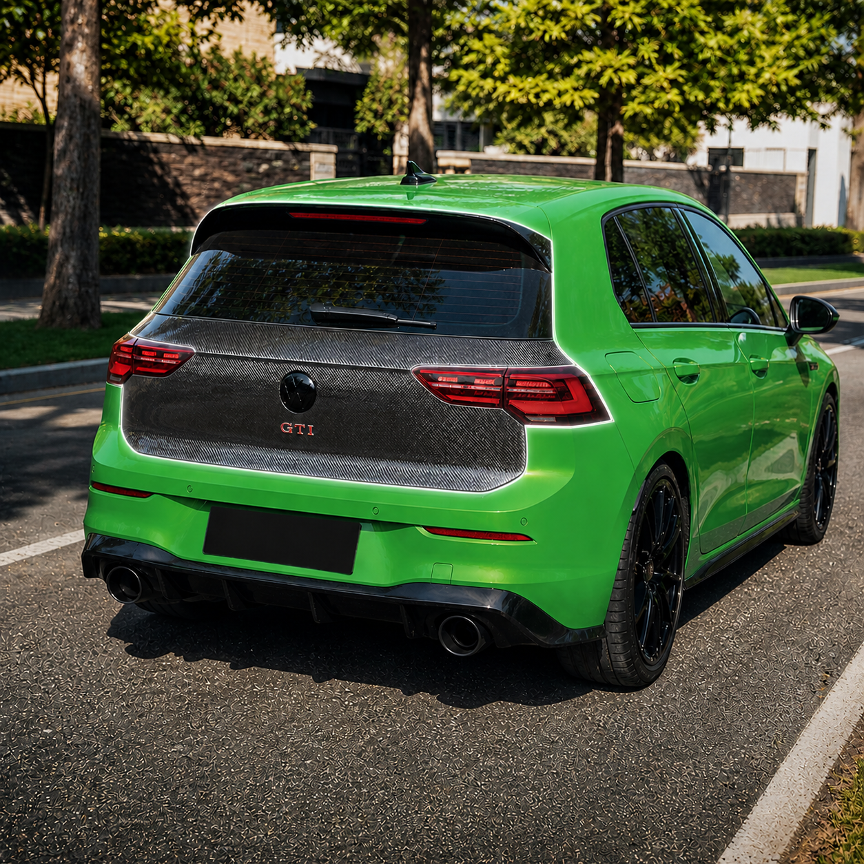Volkswagen Carbon Fiber Rear Boot for Golf MK8