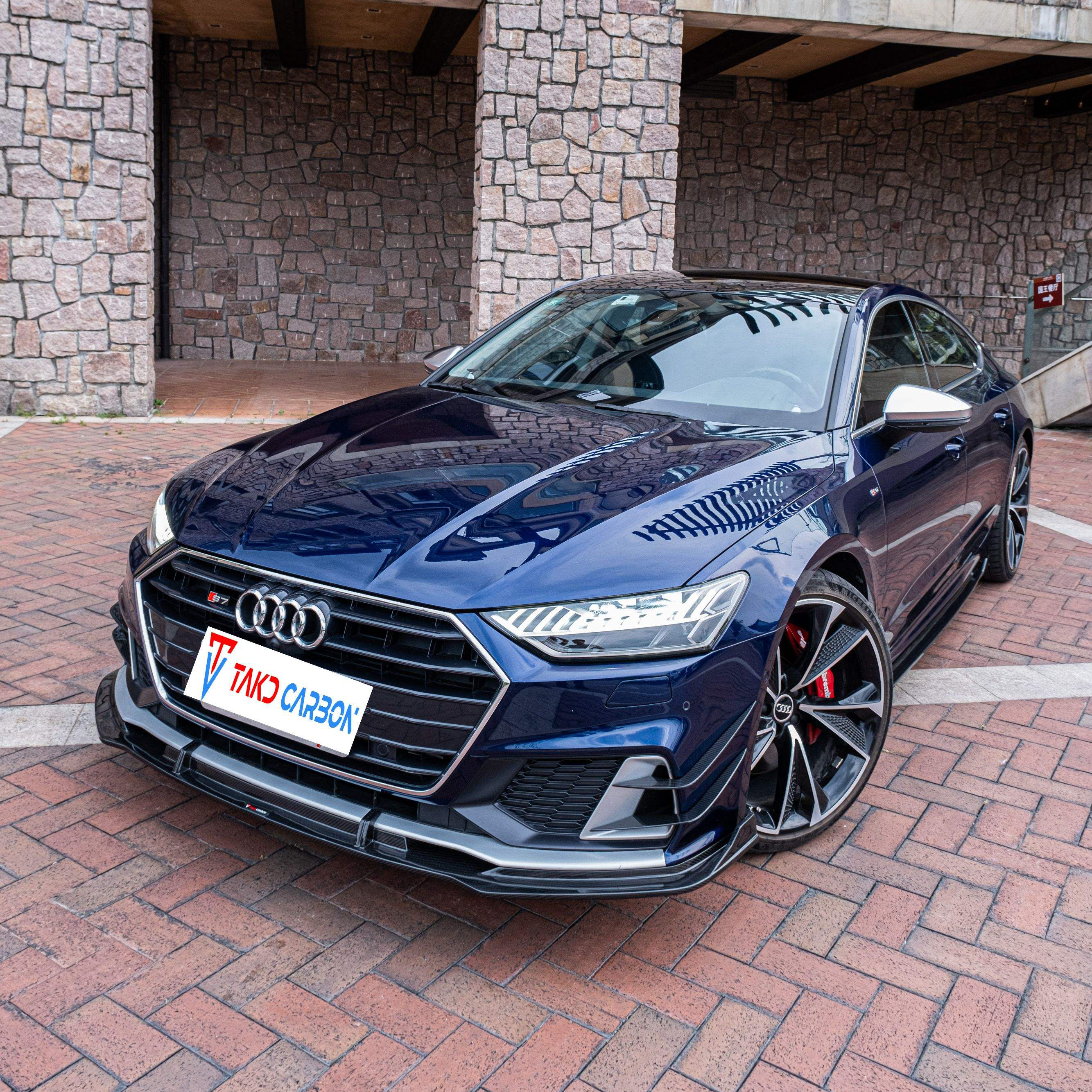 Audi TAKD Pre-Preg Carbon Fiber Front Splitter for C8 & C8.5 A7 & S7