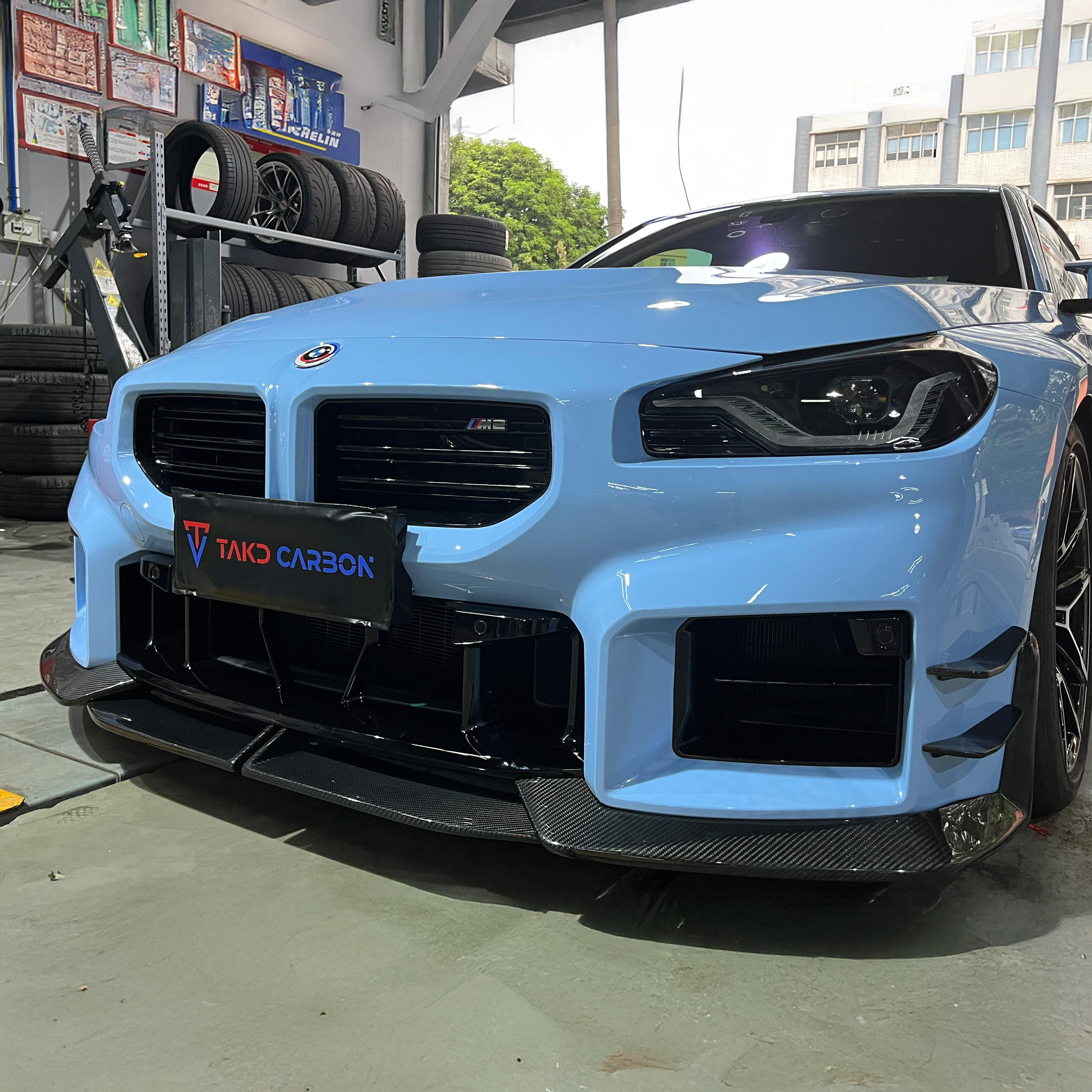 BMW TAKD Pre-Preg Carbon Fiber Front Splitter for G87 M2