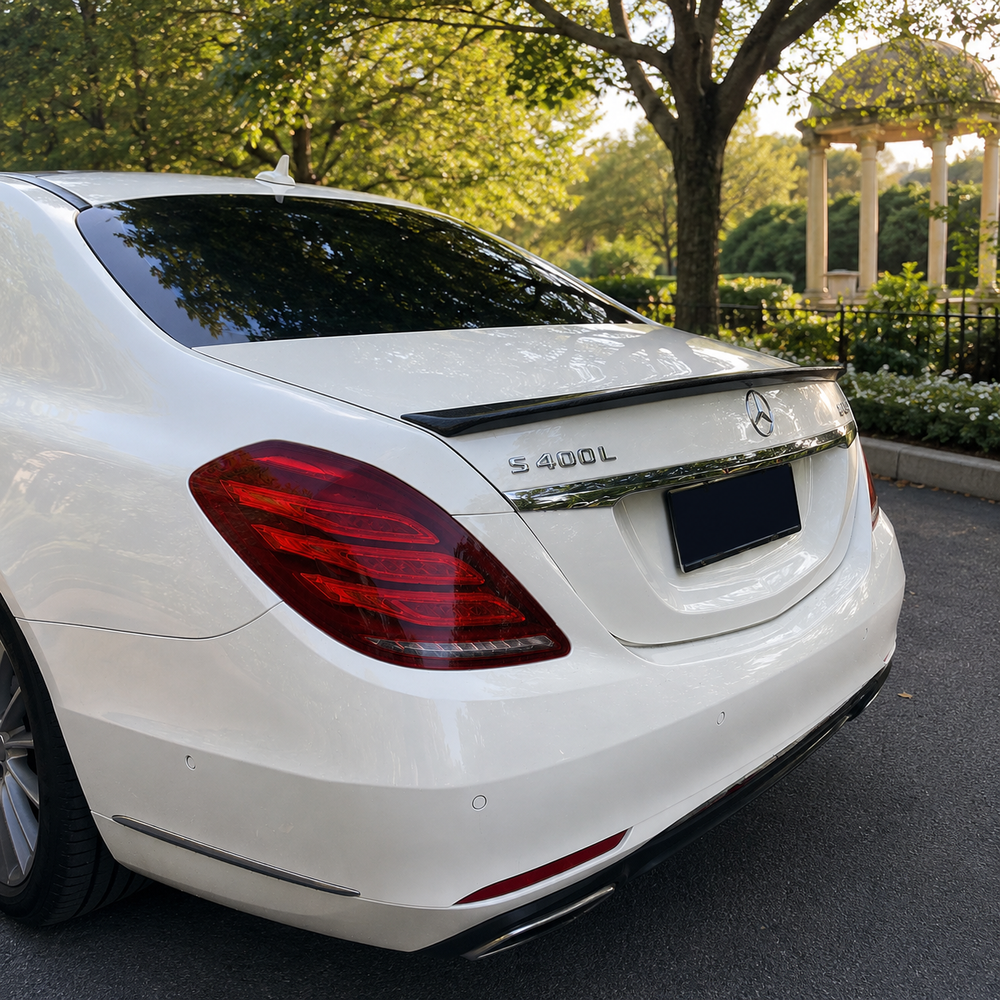 Mercedes Carbon Fiber B Style Rear Spoiler for W222 S Class Sedan