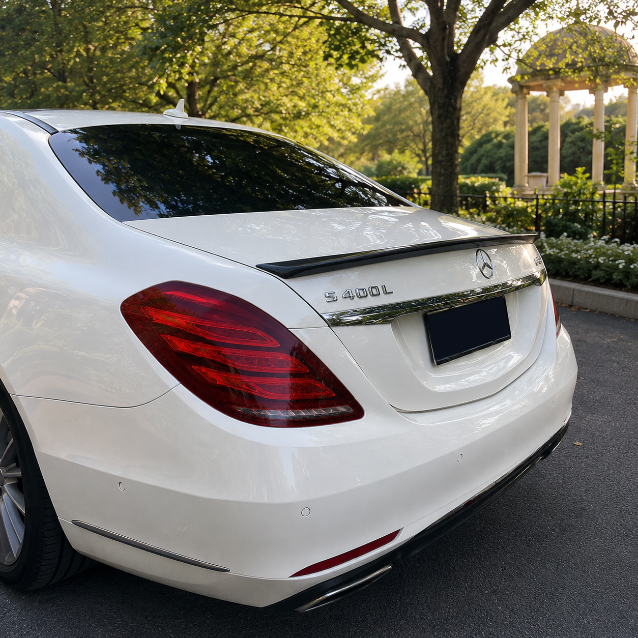 Mercedes Carbon Fiber B Style Rear Spoiler for W222 S Class Sedan