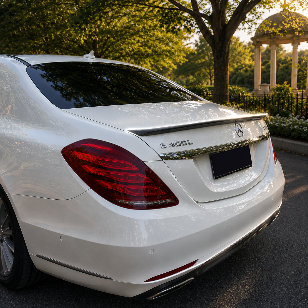Mercedes Carbon Fiber B Style Rear Spoiler for W222 S Class Sedan
