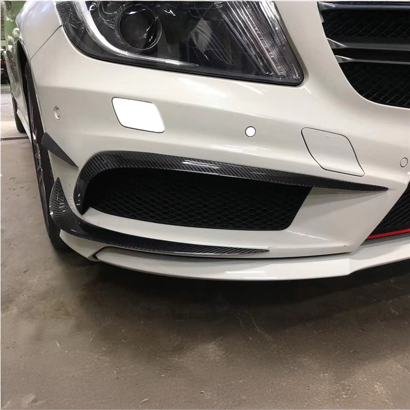 Mercedes Carbon Fiber Front Bumper Trim Canards for W218 CLS Class FL