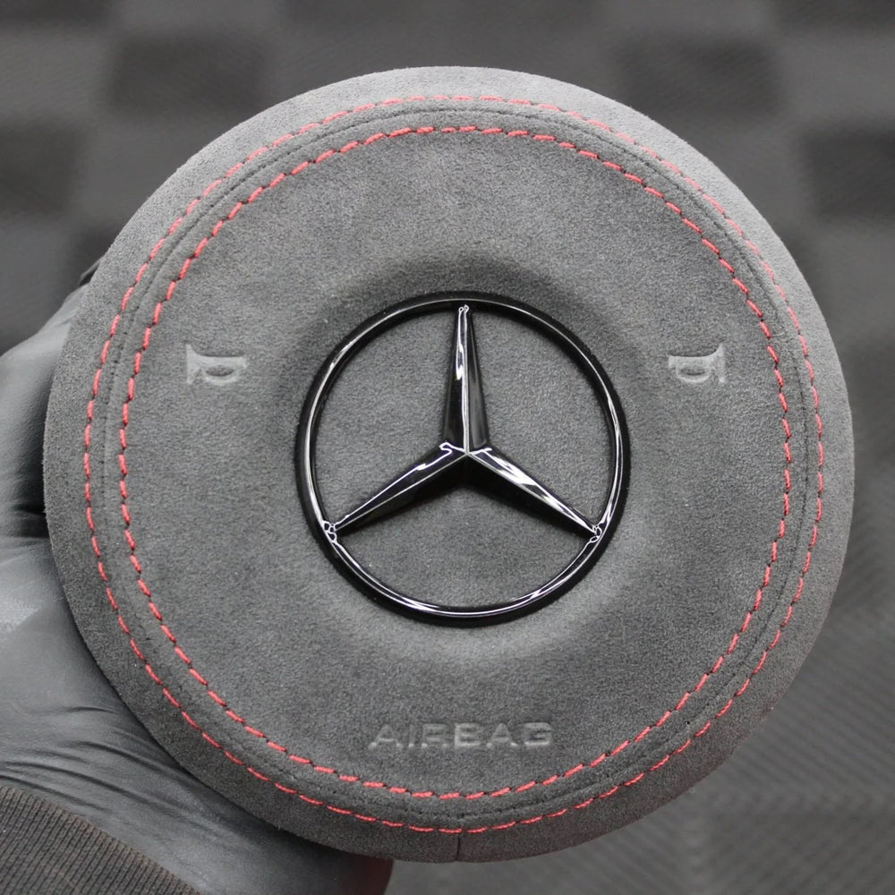 Mercedes Custom Alcantara Steering Wheel Airbag Cover